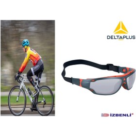 Resim Delta Plus BLOW2 LIGT MIRROR Gri Aynalı AM-AS-UV400 İpli Ve Saplı Kullanılabilir Antifog Bisikletçi Gözlüğü 
