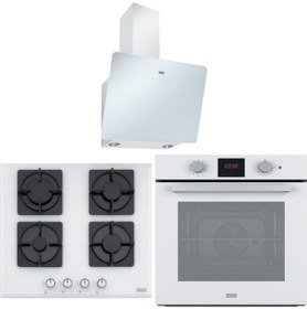 Resim Beyaz Ankastre Set (FPJ 615 V WH A/600 - FHNS 604 4G WH C - FSL 86 H WH) 