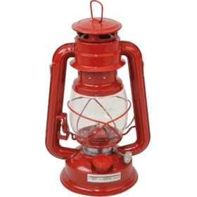 Resim Lebron Klasik Gaz Yağı Lambası Gemici Feneri Küçük Kırmızı 