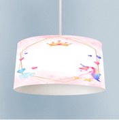 Resim BAMBAŞKA MODA BEBEK VE ÇOCUK ODASI Unicorn ve Elmas Desenli Avize 