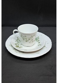 Resim Racine Camargue Duble Vintage Kahve Fincanı 3 Parça 180 Ml Gri 