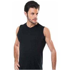 Resim 6 Lı Paket Hmd Ribana Erkek Sıfır Kol V Yaka Fanila Atlet Renkli 