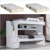 Resim Setaymobilya Ranza, Inci 2 Li Ranza Beyaz + 2 Adet Comfort Yatak 