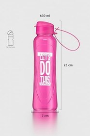 Resim Renga Sky Çıkarılabilir Taşıma Askılı Desenli 630 ml Matara 912062 Fuşya 