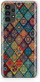 Resim Samsung Galaxy A73 ile Uyumlu Sanatsal Desen Tasarım Baskılı Şeffaf Kılıf 2 