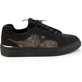 Resim Bambi Siyah Haki Hakiki Deri Erkek Sneaker E01011036501 