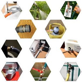 Resim 30x45mm Paslanmaz Çelik Hortum Boru Tesisat Kelepçesi 5 Adet 