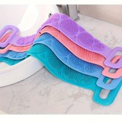 Resim Erkekler ve kadınlar için uygun güçlü silikon banyo havlusu, vücuttaki kirleri ve ölü deriyi temizlemek için kullanılabilir, özellikle sırt temizliği için uygundur 