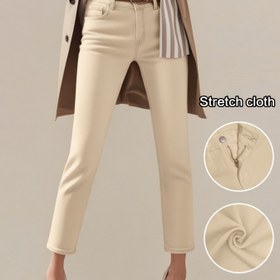 Resim Kadınlar için Esnek Düz Bacaklı Kırpılmış Kot Pantolon - Görünmez Esnek Kot Pantolon, Cep Detaylı Vintage 90'lar Retro Kot Pantolon, Her Mevsim Skinny Bacaklı Günlük ve Resmi Kıyafetler için - Anne Kot Pantolonu, Kadın Kot Pantolonu, Çok Yönlü Giyim, Rahat Uygunluk, Seyahat Pantolonu, Klasik Tasarım, Kaliteli Dikiş, Şık Alt Giyim, Moda Severler, Günlük Giyim, Dayanıklı Kumaş, Ofis Giyim 