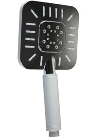 Resim Sürgülü Duş Seti Geniş Şampuanlıklı Banyo Takımı Metalik Renk Metalik 