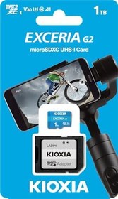 Resim KIOXIA EXCERIA G2 1TB microSDXC - UHS-I, V30, 100MB/s Okuma, 50MB/s Yazma 