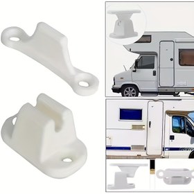Resim 1 Adet Karavan RV Kapı Durdurucu, Elastik Tutma Kolu ile Kampçı ve Römork Mobilya Parçaları için Sınırlayıcı Kampçı Tutacağı 