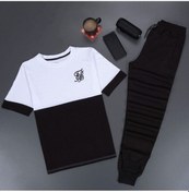 Resim Fs Baskılı Siyah Eşofman Takımı Düz Siyah Siyah 