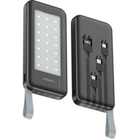 Resim Earldom PB48 10.000 Mah 10W LED Işıklı 3in1 Dahili Kablolu Powerbank 