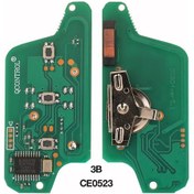 Resim Peugeot 207, 307, 308, 407, 607, 807, Citroen C2, C3, C4, C5, C6, Ce523 İçin Uzaktan Ask Araba Anahtarı 0744 