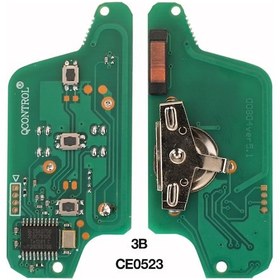 Resim Peugeot 207, 307, 308, 407, 607, 807, Citroen C2, C3, C4, C5, C6, Ce523 İçin Uzaktan Ask Araba Anahtarı 0744 