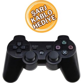 Resim HOBİPİX Ps3 Uyumlu Kablosuz Analog Oyun Kolu Joystick 