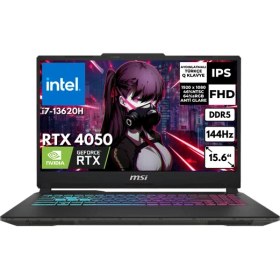 Resim Msı Cyborg 15 I7-13620H 16 GB 512 GB SSD 6gb RTX4050 15.6" Fhd 144Hz Freedos Gaming Notebook A13VE-1479XTR Bt1 