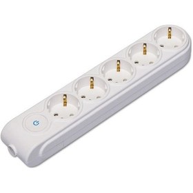 Resim Makel Yeni Nesil Grup Priz Çocuk Korumalı Beşli Anahtarlı 