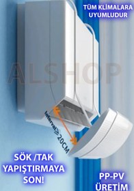 Resim Ayarlanabilir Split Tipi Klima Hava Yönlendirici Klima Siperliği Klima Çarpması için Aparat 