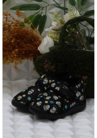 Resim Fort Sly 5397 Siyah Anaokulu Kreş Ev Erkek Çocuk Panduf Ayakkabı Siyah 