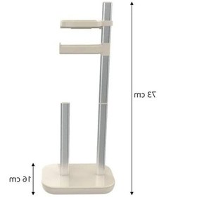 Resim Paslanmaz Tuvalet Kağıtlık - 3 Yedek Rulo Kapasitesi 16.5 x 12.2 x 11.2 CM 