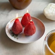 Resim 3 Adet 3D Çilekli Mum Kalıbı Seti - DIY Kokulu Mumluklar İçin, Romantik Aromaterapi Kalıpları | Sevgililer Günü, Ev Dekoru ve Doğum Günü Partileri için Taze Meyve & Çiçek Desenli Süslemeler 