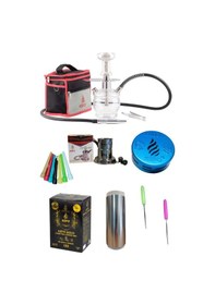 Resim Kefo Trip Çantalı Nargile Takımı + Çelik Ocak + 1kg + Kefo Ember + Rulo Folyo + 50 Sipsi 