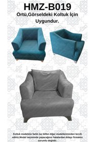 Resim Akbal Home İtalyan Nubuk HMZ-B019 Kalıp Berjer Koltuk Örtüsü 