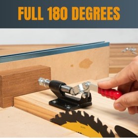 Resim Mena Rise 20318 Push-Pull mafsal kelepçesi, 305 cm – 227 kg, sağlam tutma kapasitesi, flanş taban plakalı pist 