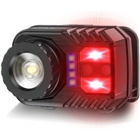 Resim Peakstar Ps-571 Sensör Xpg Cob Led Usb Şarj Edilebilir Lityum Pilli Zoomlu Kafa Lambası Çok Renkli 