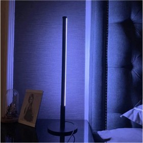 Resim Mediterian Renkli Kumandalı Masa Lambası, Metal Tasarım, Çocuk ve Oturma Odası İçin Aydınlatma 