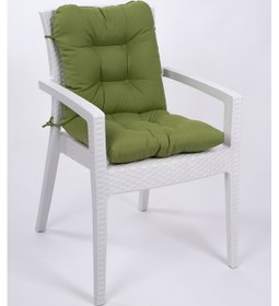 Resim Altınpamuk Neva Pofidik Arkalıklı Özel Dikiş Sandalye Minderi Yeşil 