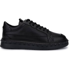 Resim Tamer Tanca Erkek Hakiki Deri Siyah Deri Sneakers & Spor Ayakkabı 352 23159 Erk Ayk Sk25-26 Sıyah Dr Siyah 
