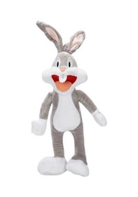 Resim Sevimli Bugs Bunny Peluş Oyuncak 40 Cm Uyku Arkadaşı Beyaz 
