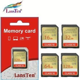 Resim LansTen Yüksek Hızlı Bellek Kartı - 16GB, 32GB, 64GB, 128GB, Sınıf 10, 3D/4K Video Desteği, Kamera, Akıllı Telefon ve Daha Fazlası İçin Dayanıklı Tasarım - Pilsiz, Kamera Kartı 