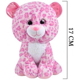 Resim Sevimli Leopar Peluş Oyuncak Hediyelik Uyku Arkadaşı 17 Cm PEMBE 