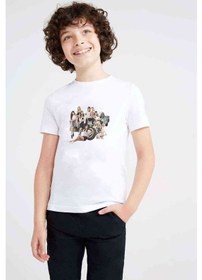 Resim Generation K Pop Koreli Muzik Grubu Baskılı Unisex Çocuk Beyaz T 