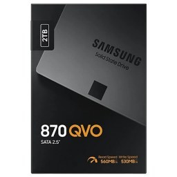 Resim SAMSUNG MZ-77Q2T0BW, 870 QVO, 2TB, 560/530, 2,5" SATA, SSD 