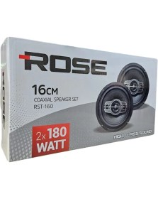 Resim Rose RST-160 16CM Tweeterlı Coaxıal 2X180WATT Yuvarlak Takım Hoparlör Speaker (2 Li Takım)Ial Takım Hoparlör 