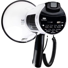 Resim Powermaster Westa Wm-90pu Type-c 100 Watt Mayk Mikrofonlu Usb-tf-bluetooth Megafon 