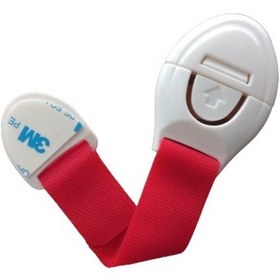 Resim Bebek Çocuk Güvenlik Dolap Çekmece Kilidi Güvenlik Seti-(Cırtlı Kilit Kırmızı -1 Adet) Çok Renkli 