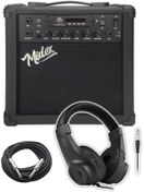 Resim AyrStore MGA-25BKBT-HD ŞARJLI Elektro Gitar Amfisi 25 Watt USB Bluetooth Distortion Kulaklık ve Kablo 
