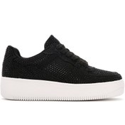Resim Derimod Kadın Siyah Kalın Tabanlı Taşlı Sneaker 24sfd432314 