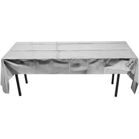 Resim Masa Örtüsü Parlak Metalize Gümüş Pk:1 +3 