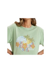 Resim Roxy Roxy Sunnyoversize Enzyme Wash Kadın Yeşil Tişört 5757 Haki 