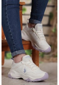 Resim U.s Polo Assn. Mısty 4fx Bej Lila Kadın Sneaker 001 