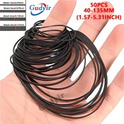 Resim 50 Adet Kare Kauçuk Sürücü Kayışları 40-135mm Mix - Kaset Çalar Deck Onarım Kayış Seti için Pulya, Kaydediciler, Şarj Edilmemiş Plastik Robot Aksesuarları - Pil Gerektirmez 