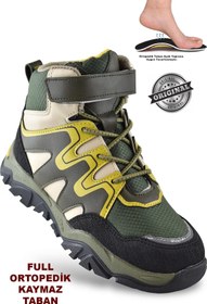 Resim Pinokyo Everest Ortopedik Cırtlı Unisex Çocuk Bot Ayakkabı Çocuk Outdoor Bot 