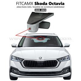 Resim FitcamX Skoda Octavia 4 Modele Özel 4K Araç Kamerası (2020-2023) (FT-J8633) 